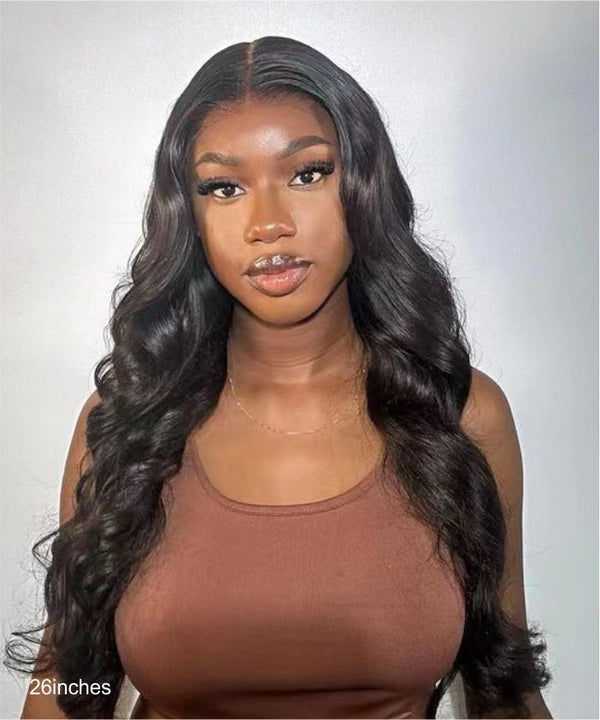 22"-28" On the Go Glueless Premium Black Human Hair Loose Wave HD lace 5x5 Wig