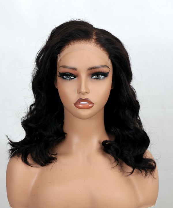 【Arc Cap】On the Go Glueless Bob Black Human Hair Charming Curl HD Lace 6X4 Wig