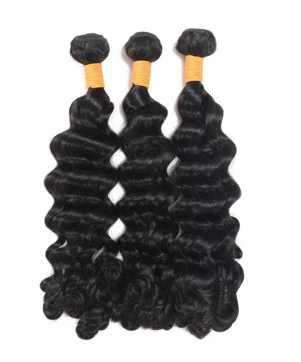 3 Loose Wave Weave Hair Bundles 100% Virgin Human Hair Extension